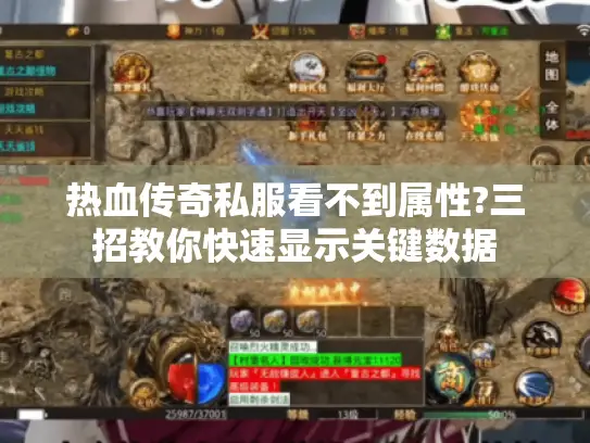 热血传奇私服看不到属性?三招教你快速显示关键数据