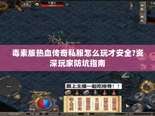 毒素版热血传奇私服怎么玩才安全?资深玩家防坑指南