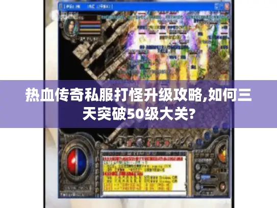 热血传奇私服打怪升级攻略,如何三天突破50级大关? 热血传奇私服打怪升级攻略,如何三天突破50级大关?