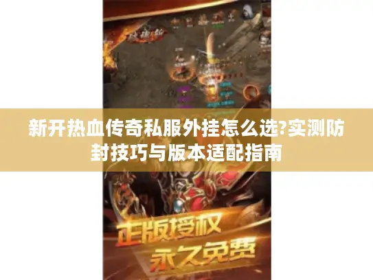 新开热血传奇私服外挂怎么选?实测防封技巧与版本适配指南
