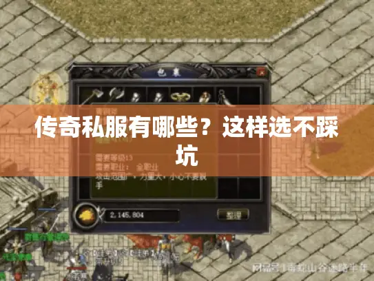 传奇私服有哪些?这样选不踩坑 传奇私服有哪些?这样选不踩坑