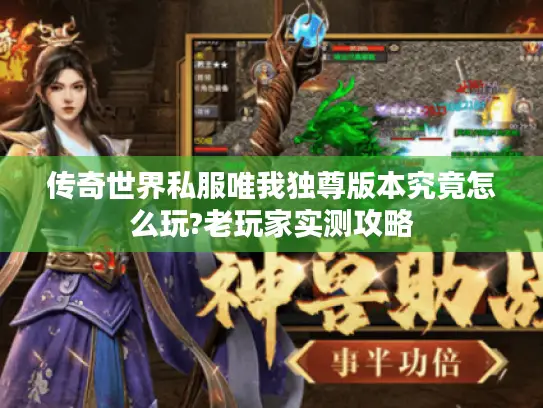传奇世界私服唯我独尊版本究竟怎么玩?老玩家实测攻略