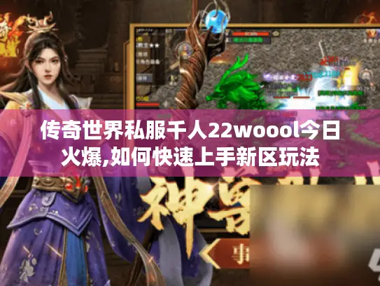 传奇世界私服千人22woool今日火爆,如何快速上手新区玩法
