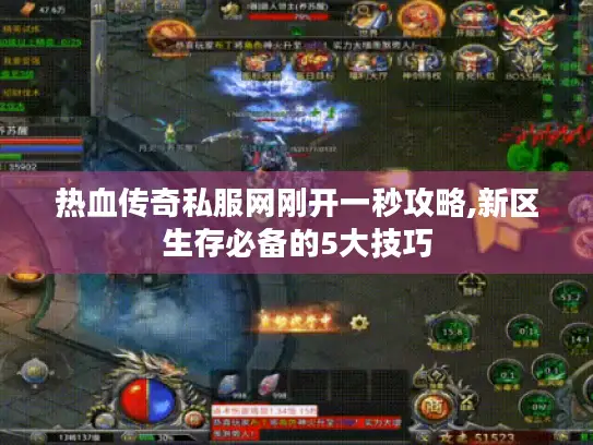 热血传奇私服网刚开一秒攻略,新区生存必备的5大技巧