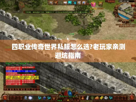四职业传奇世界私服怎么选?老玩家亲测避坑指南