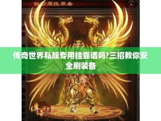 传奇世界私服专用挂靠谱吗?三招教你安全刷装备