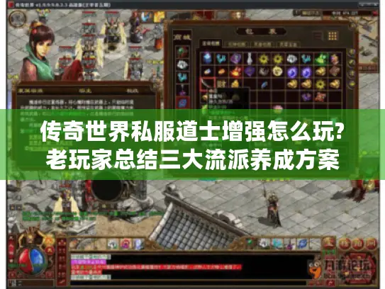 传奇世界私服道士增强怎么玩?老玩家总结三大流派养成方案