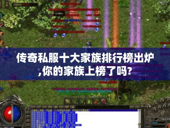 传奇私服十大家族排行榜出炉,你的家族上榜了吗? 传奇私服十大家族排行榜出炉,你的家族上榜了吗?