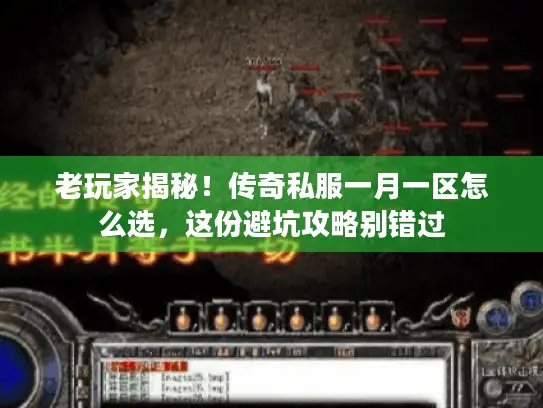 老玩家揭秘！传奇私服一月一区怎么选，这份避坑攻略别错过