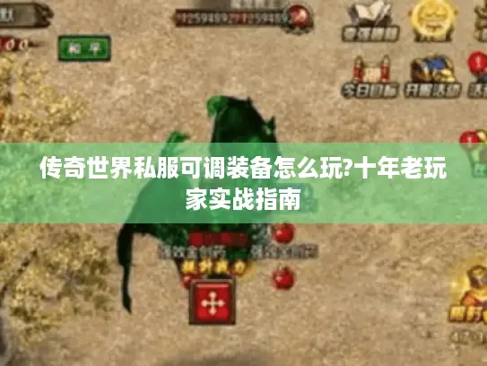 传奇世界私服可调装备怎么玩?十年老玩家实战指南