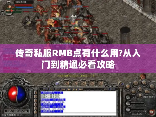 传奇私服RMB点有什么用?从入门到精通必看攻略