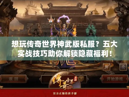 想玩传奇世界神武版私服？五大实战技巧助你解锁隐藏福利！