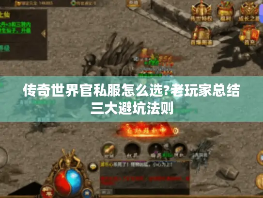 传奇世界官私服怎么选?老玩家总结三大避坑法则