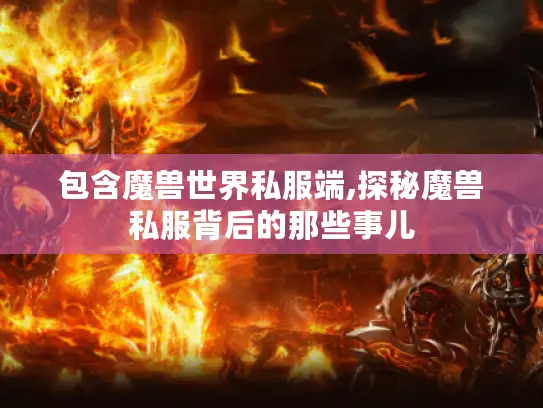 包含魔兽世界私服端,探秘魔兽私服背后的那些事儿