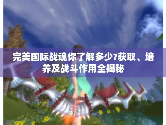 完美国际战魂你了解多少?获取、培养及战斗作用全揭秘