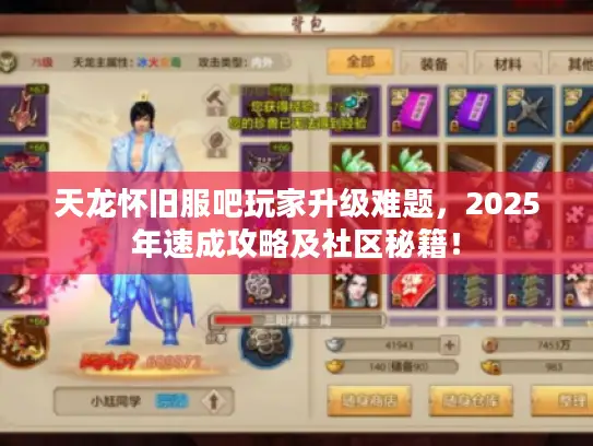 天龙怀旧服吧玩家升级难题，2025年速成攻略及社区秘籍！